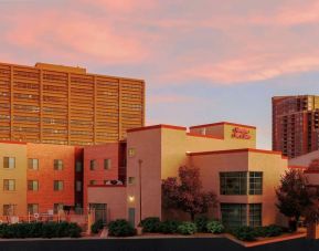 Hotel exterior at Hampton Inn & Suites Denver Tech Center.