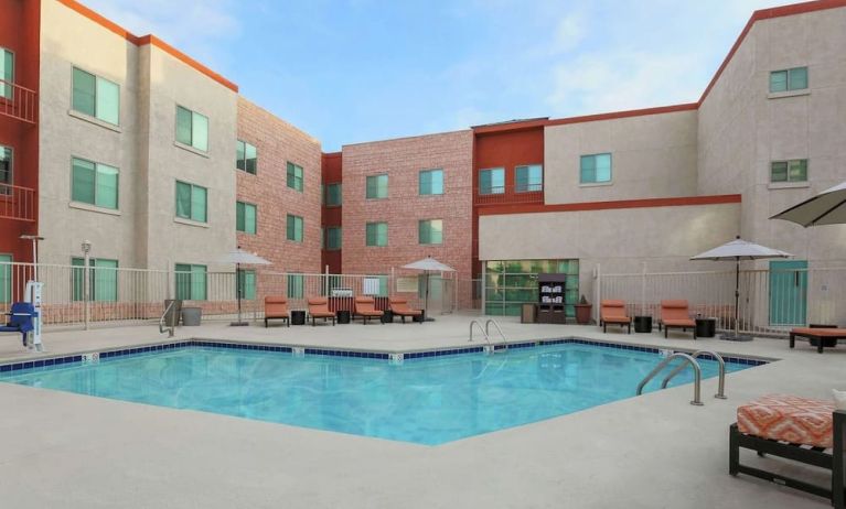 Outdoor pool at Hampton Inn & Suites Denver Tech Center.