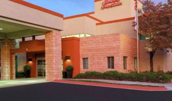 Hotel entrance at Hampton Inn & Suites Denver Tech Center.