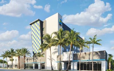 Hotel exterior at Tru By Hilton Ft. Lauderdale Airport.