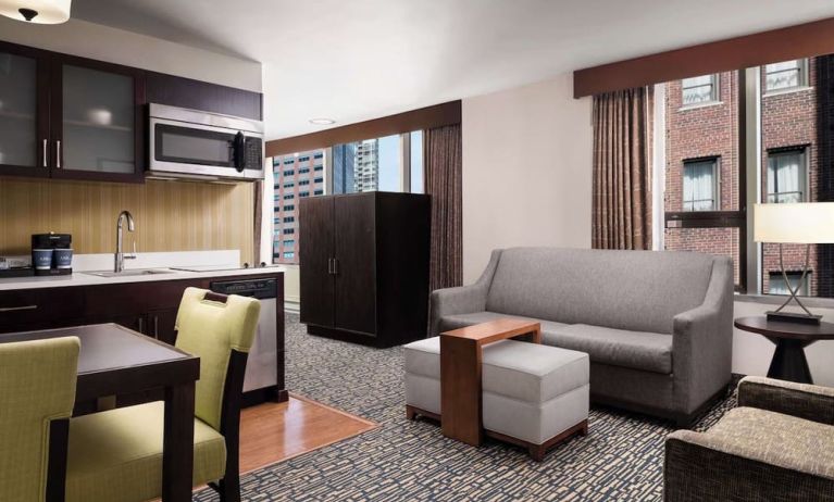 Day use room at Homewood Suites By Hilton Chicago Downtown/Magnificent Mile.