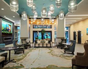 Lobby at Hilton Garden Inn Mobile Downtown.