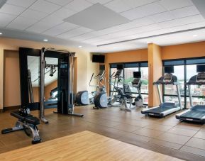 Fitness center at Hilton Garden Inn Mobile Downtown.