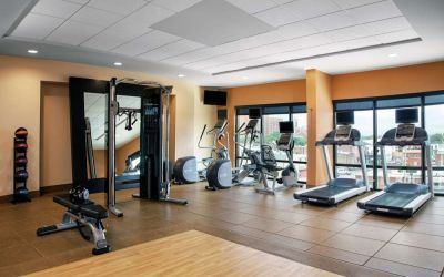 Fitness center at Hilton Garden Inn Mobile Downtown.