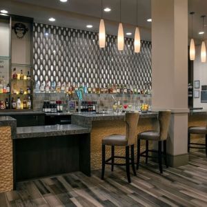 Hotel bar at Hilton Garden Inn Mobile Downtown.