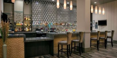 Hotel bar at Hilton Garden Inn Mobile Downtown.