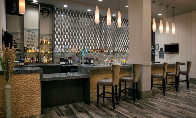 Hotel bar at Hilton Garden Inn Mobile Downtown.