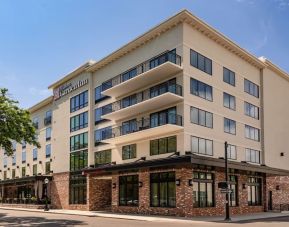 Hotel exterior at Hilton Garden Inn Mobile Downtown.