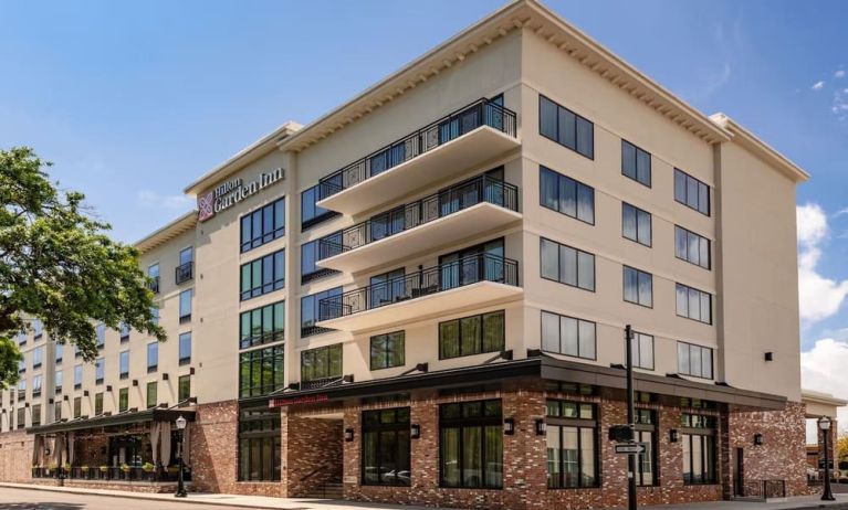 Hotel exterior at Hilton Garden Inn Mobile Downtown.
