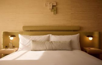 King bed at Shelborne South Beach.