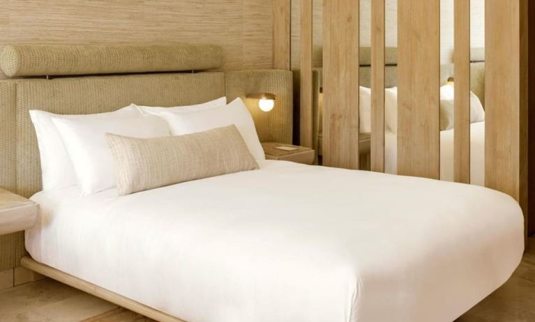 Queen bed at Shelborne South Beach.