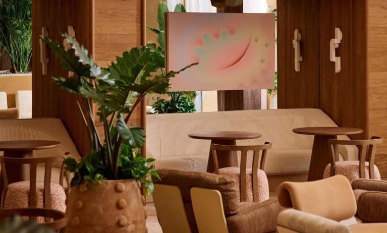 Lobby lounge at Shelborne South Beach.