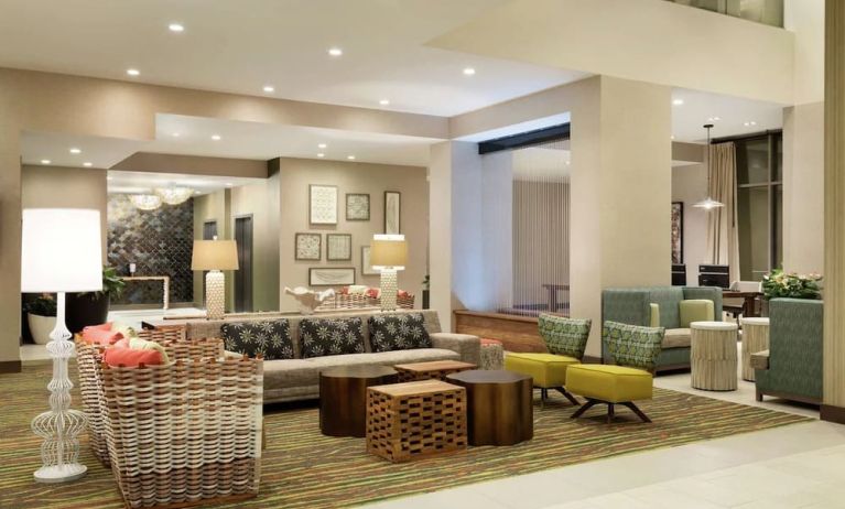 Coworking lounge at Embassy Suites By Hilton Oahu Kapolei.