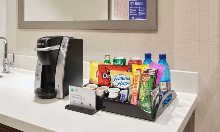 Coffee station at Embassy Suites By Hilton Oahu Kapolei.