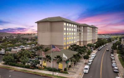 Hotel exterior at Embassy Suites By Hilton Oahu Kapolei.