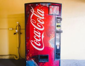 Vending machine at Express Inn Gulf Bank.