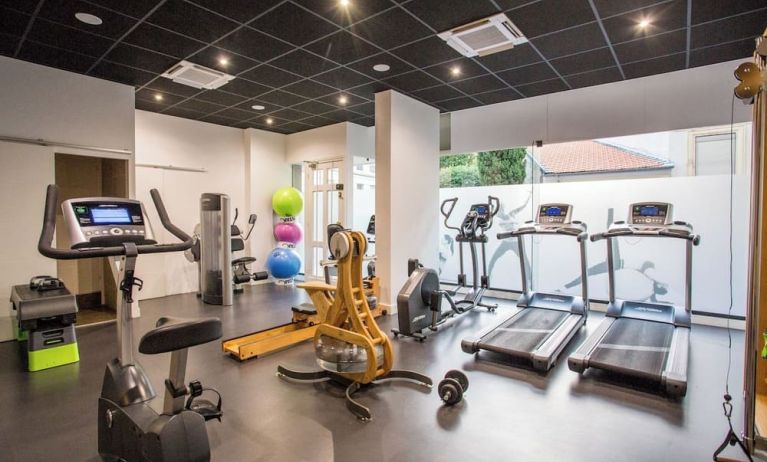 Fitness center at Splendid Hotel & Spa Nice.