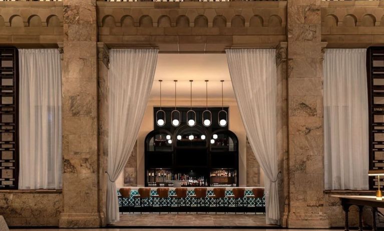 Hotel bar at Courtyard San Diego Downtown.