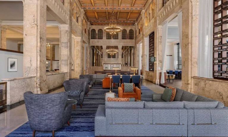 Lounge and coworking space at Courtyard San Diego Downtown.