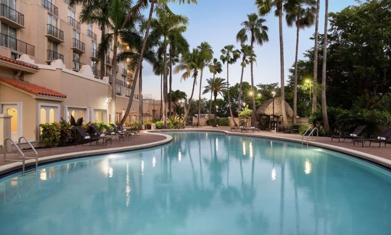 Outdoor pool at Embassy Suites By Hilton Miami - International Airport.