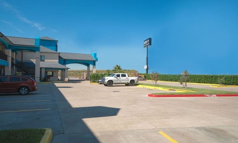 Parking available at Hotel Bliss Kemah Boardwalk.