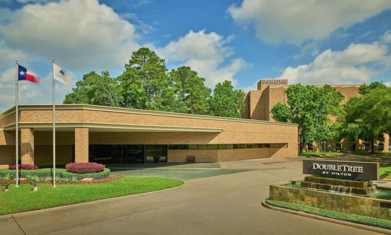 Hotel exterior at DoubleTree By Hilton Houston Intercontinental Airport.