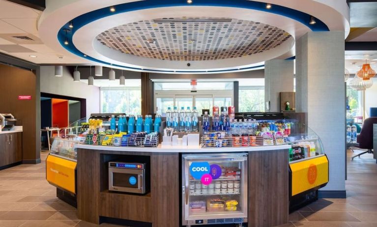 Reception and snack bar at Tru By Hilton Eugene.
