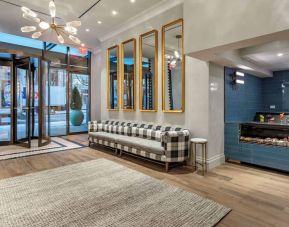 Hotel reception and snack bar at The Draper New York.