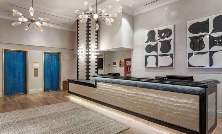 Hotel entrance at The Draper New York.