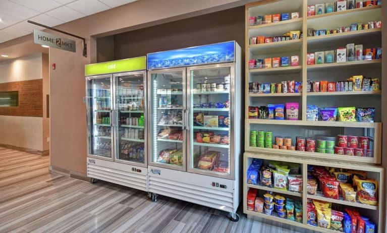 Snack bar at Home2 Suites By Hilton San Francisco Airport North.