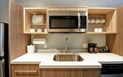 Day use room at Home2 Suites By Hilton San Francisco Airport North.
