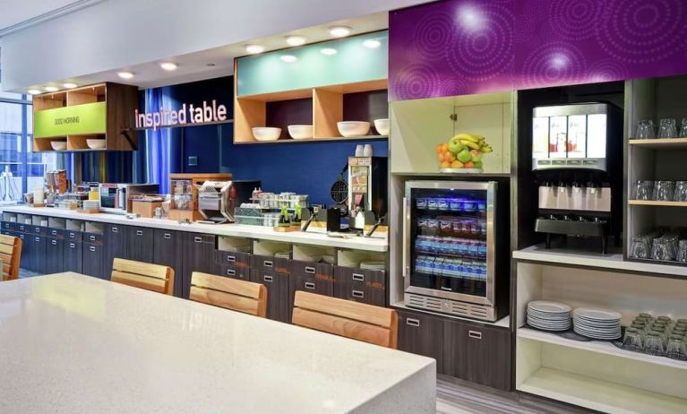 Dining area at Home2 Suites By Hilton San Francisco Airport North.