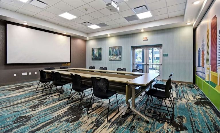 Meeting room at Home2 Suites By Hilton San Francisco Airport North.