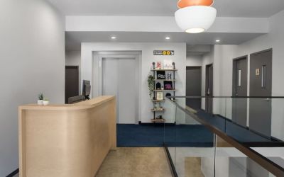Reception desk at The Baltic Hotel.