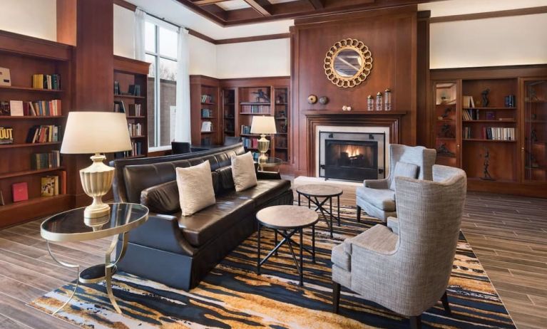 Lobby lounge at The Inn At Penn, A Hilton Hotel.
