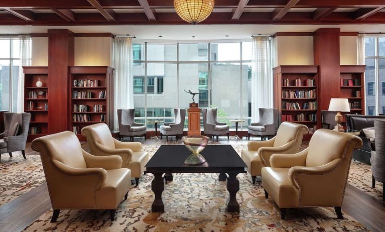 Lobby seating at The Inn At Penn, A Hilton Hotel.