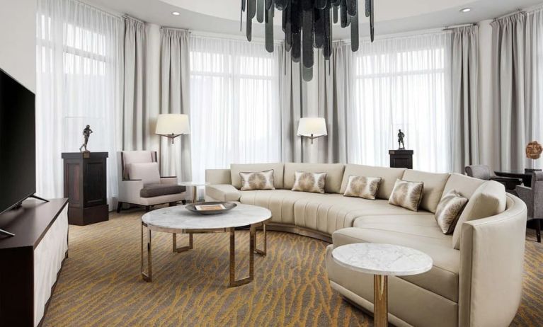 Lounge area at The Inn At Penn, A Hilton Hotel.