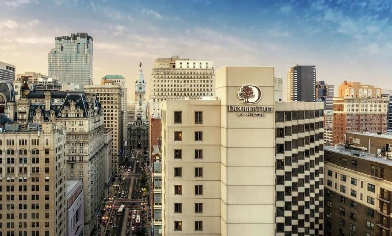 City views at DoubleTree By Hilton Philadelphia Center City.