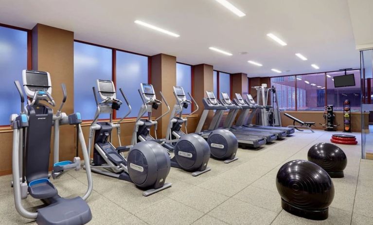 Gym at DoubleTree By Hilton Philadelphia Center City.