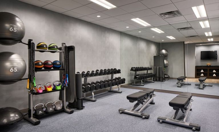 Fitness center at Washington Dulles Marriott Suites.