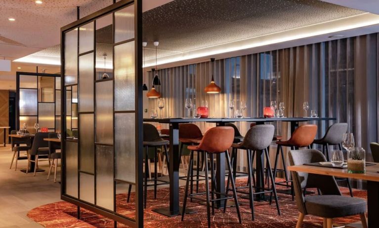 Hotel bar and lounge at Hilton Garden Inn Paris Orly Airport.