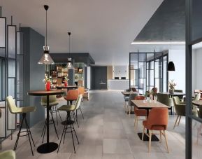 Hotel bar and lounge at Hilton Garden Inn Paris Orly Airport.