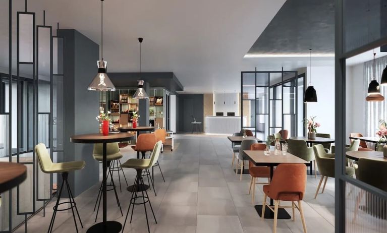Hotel bar and lounge at Hilton Garden Inn Paris Orly Airport.