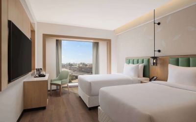 Day use room at Hilton Garden Inn Surat City Centre.