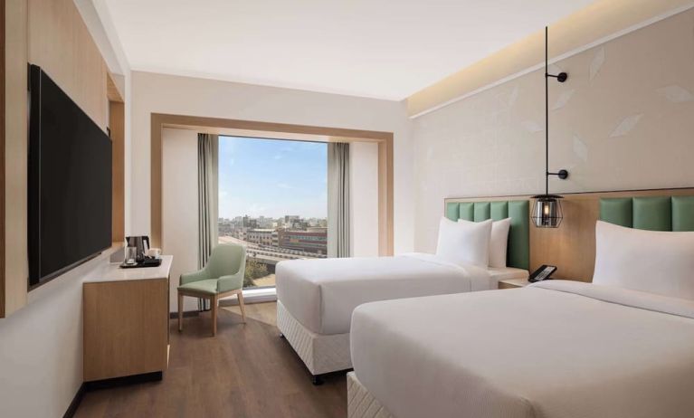 Day use room at Hilton Garden Inn Surat City Centre.