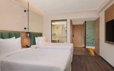 Day use room at Hilton Garden Inn Surat City Centre.