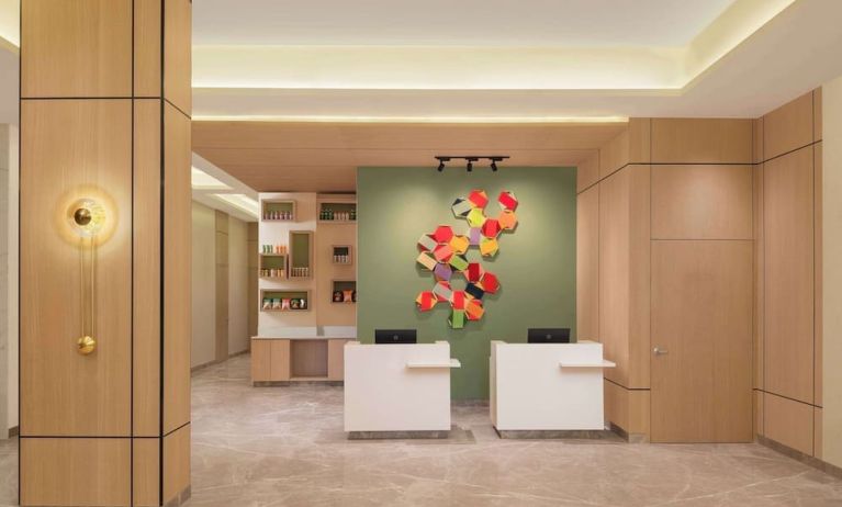Reception at Hilton Garden Inn Surat City Centre.