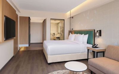 Day use room at Hilton Garden Inn Surat City Centre.