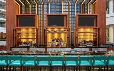 Hotel bar at Embassy Suites By Hilton Washington DC Georgetown.