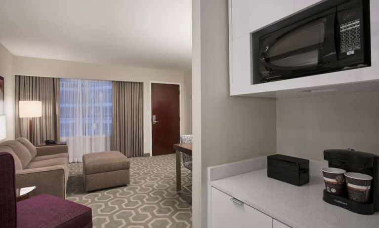 Day use room at Embassy Suites By Hilton Washington DC Georgetown.